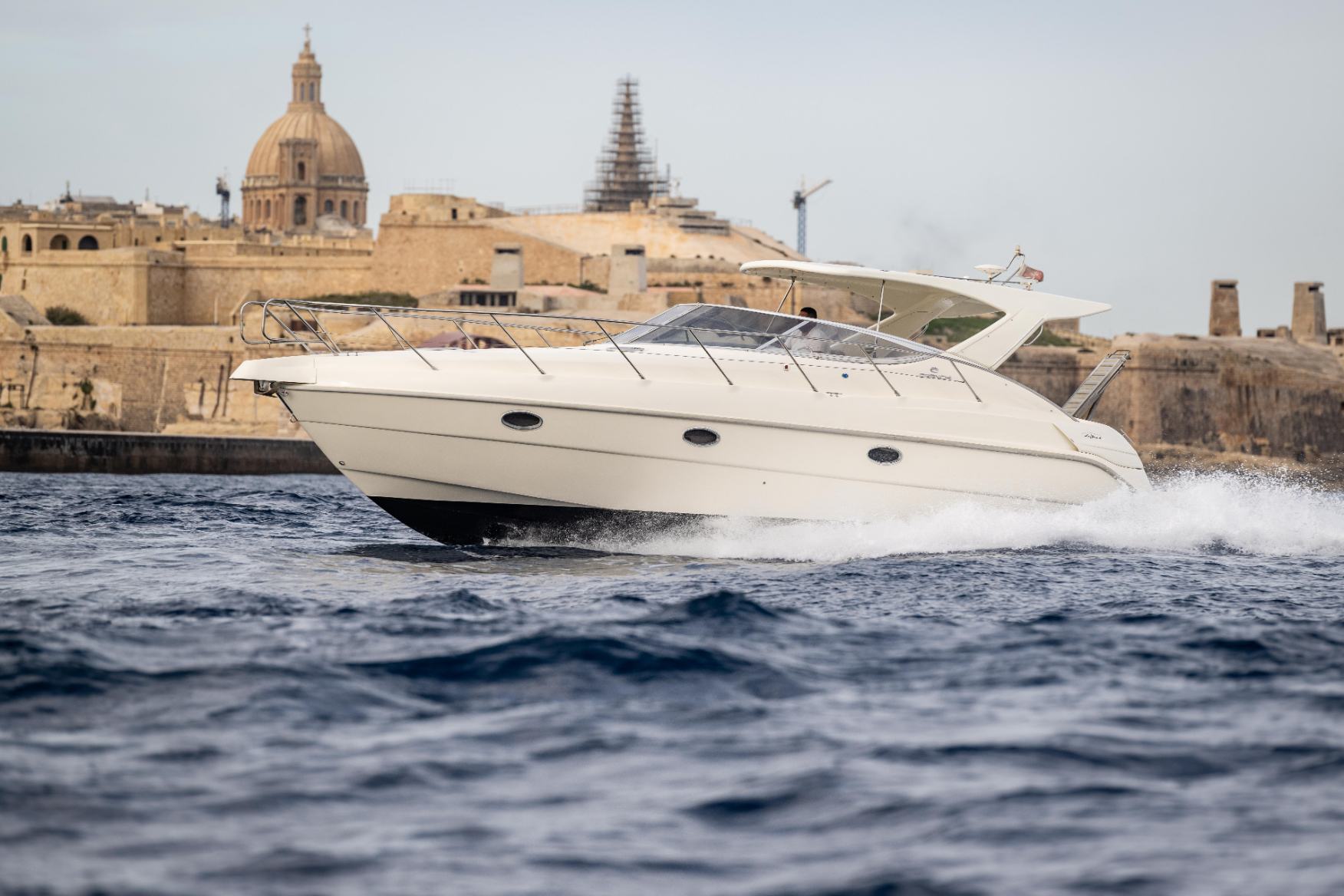 Cranchi Zaffiro 34, 2002, for sale in Malta through Yacht Hub Group