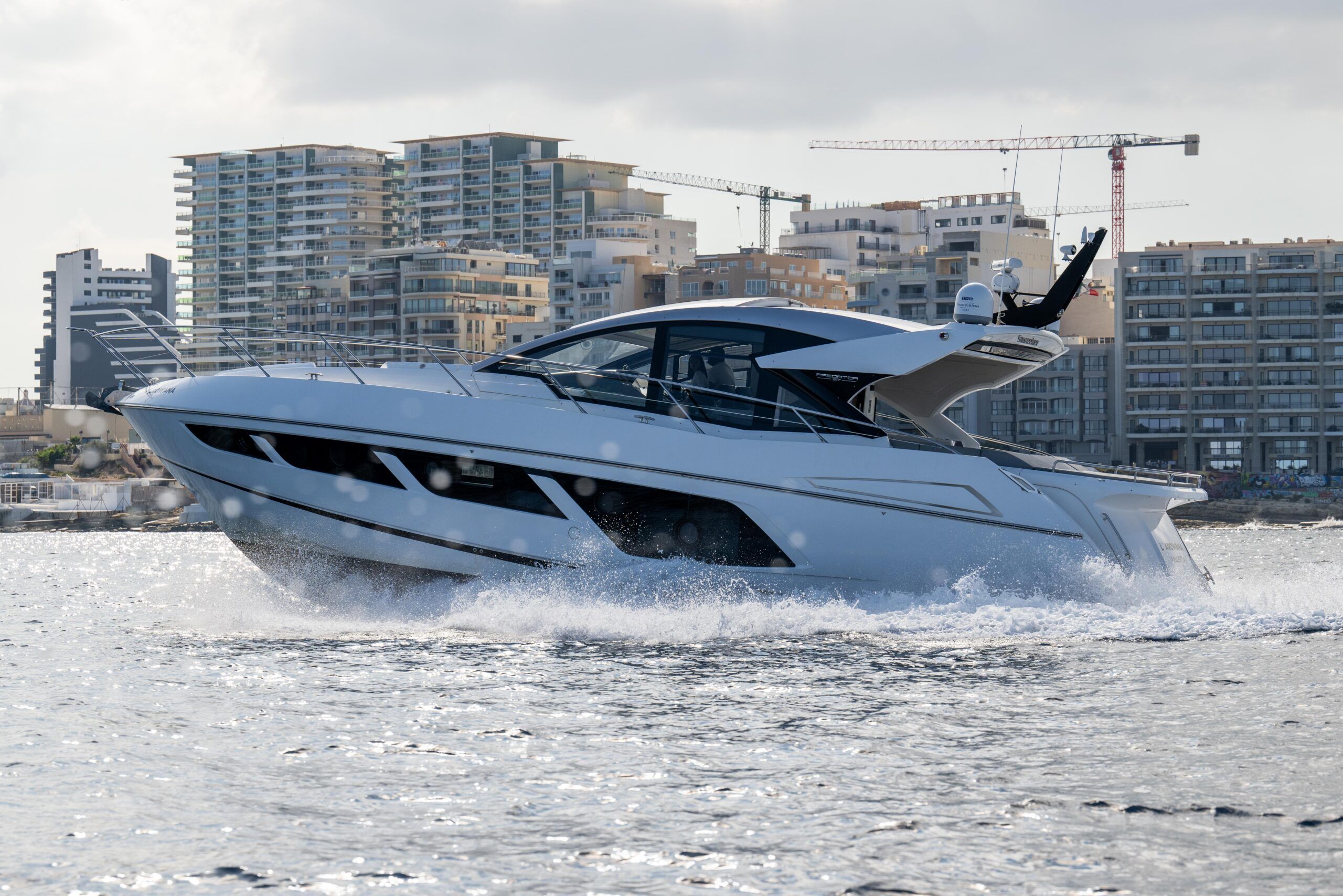 Sunseeker Predator 57, 2020, for sale in Malta through Yacht Hub Group
