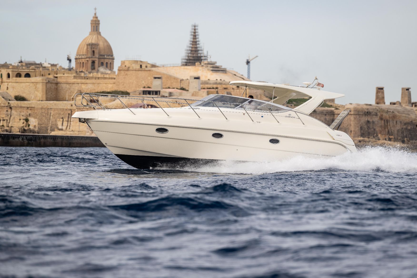 Cranchi Zaffiro 34, 2002, for sale in Malta through Yacht Hub Group